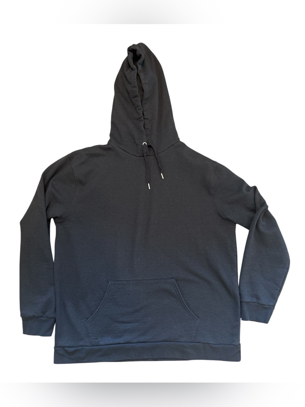 Fresh Clean Threads Hoodie 2XL Charcoal gray Pullover Fleece Pocket Cotton Blend